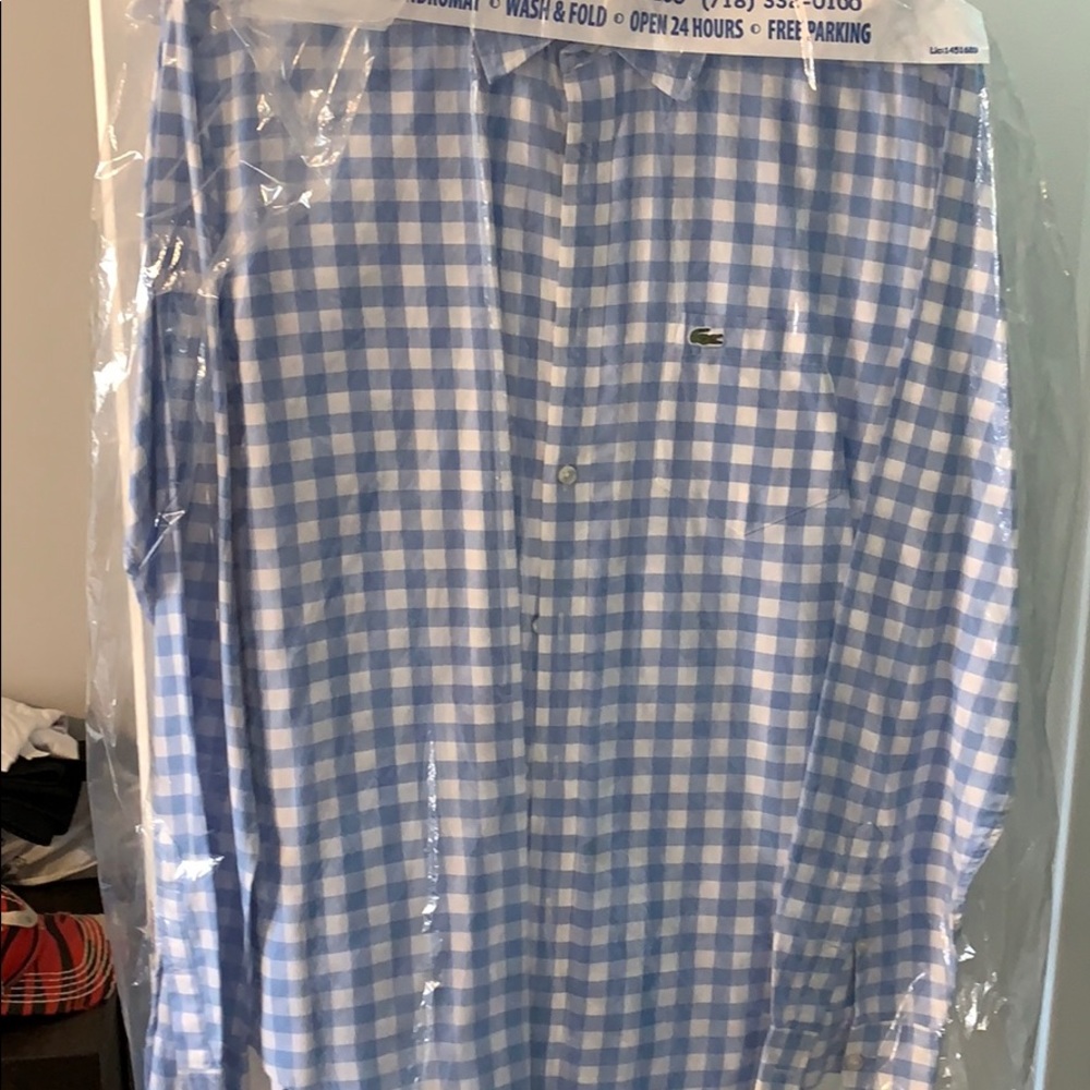 Lacoste checker button down classic fit
